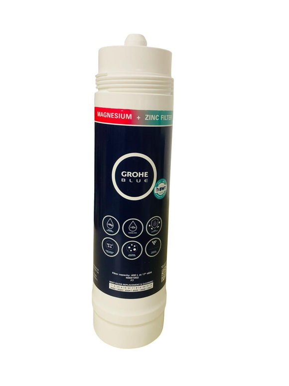 GROHE Blue Austauschfilter Wasserfilter Magnesium + Zink 400L Kapazität 40691002