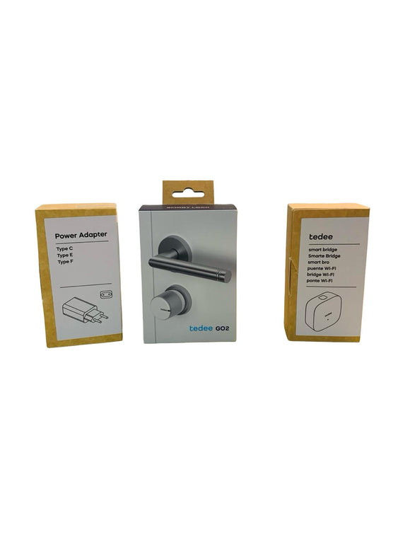 tedee Lock GO 2 smartes Türschloss mit Bridge via Bluetooth & App iPhone & Android