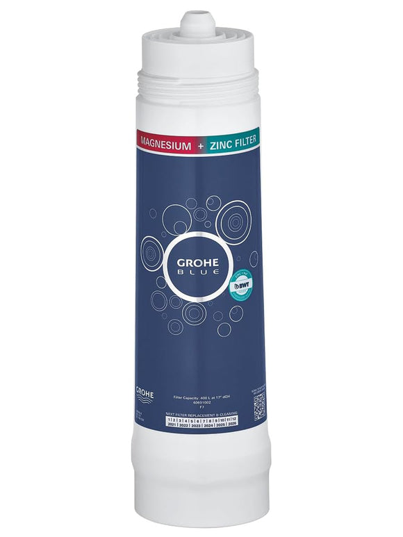 GROHE Blue Austauschfilter Wasserfilter Magnesium + Zink 400L Kapazität 40691002