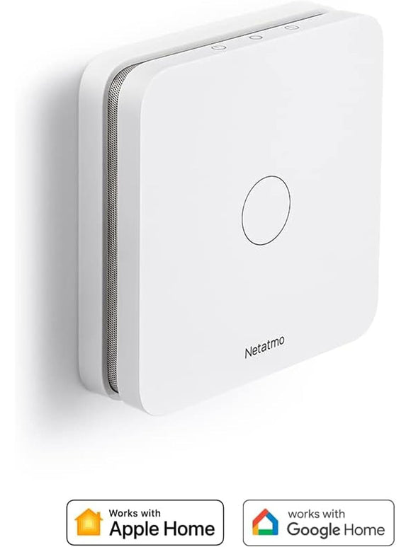 Netatmo Smarter Kohlenmonoxidmelder WLAN 85 dB Alarm Selbsttest-Funktion