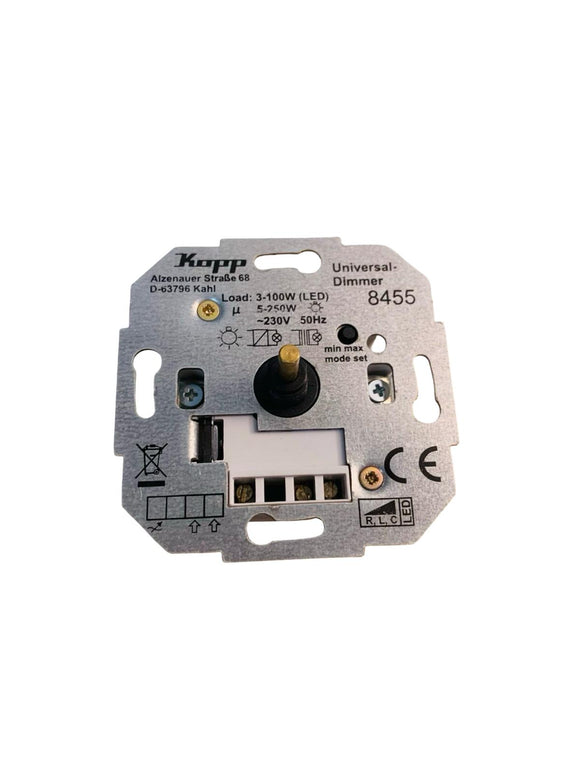 Kopp Universal Druckwechsel-Dimmer Sockel für LED 3-100 Watt 845500181