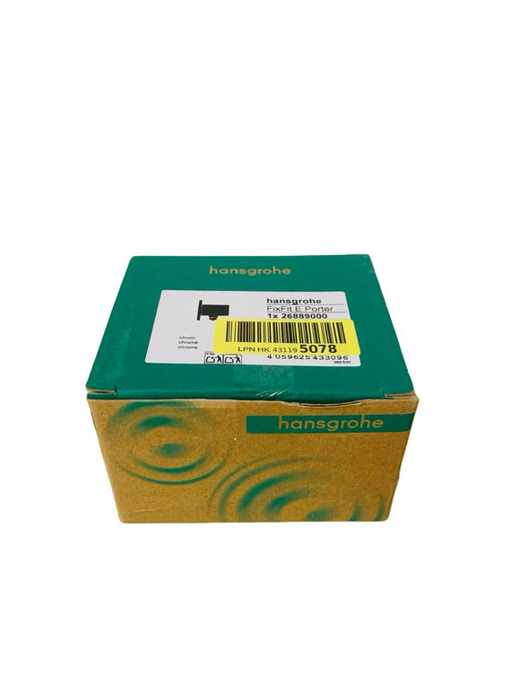hansgrohe Wandanschluss mit Duschkopfhalterung FixFit E Chrom 26889000