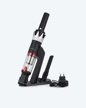 Akku Handstaubsauger Kabellos Staubsauger Beutellos 90W Ladestation Sauger Schwarz