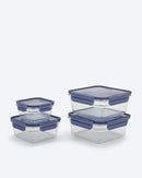 Frischhaltedosenset 4,5L 4tlg Hartglas Ofen & Mikrowelle bis 230°C BPA-frei-4