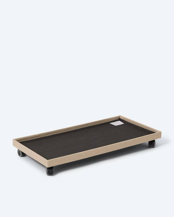 Sitz- und Aufbewahrungsbank Hocker 2-Sitzer Faltbar mit Rollen Traglast 200 kg