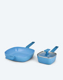 Viereck-Topf & Servierpfanne Kochtopf Bratpfanne Induktion Softtouch-Griffe-2