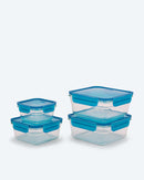 Frischhaltedosenset 4,5L 4tlg Hartglas Ofen & Mikrowelle bis 230°C BPA-frei-2