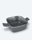 Viereckpfanne mit Glasdeckel Braten Fleisch Gemüse Soft-Touch-Griffe Induktion-4