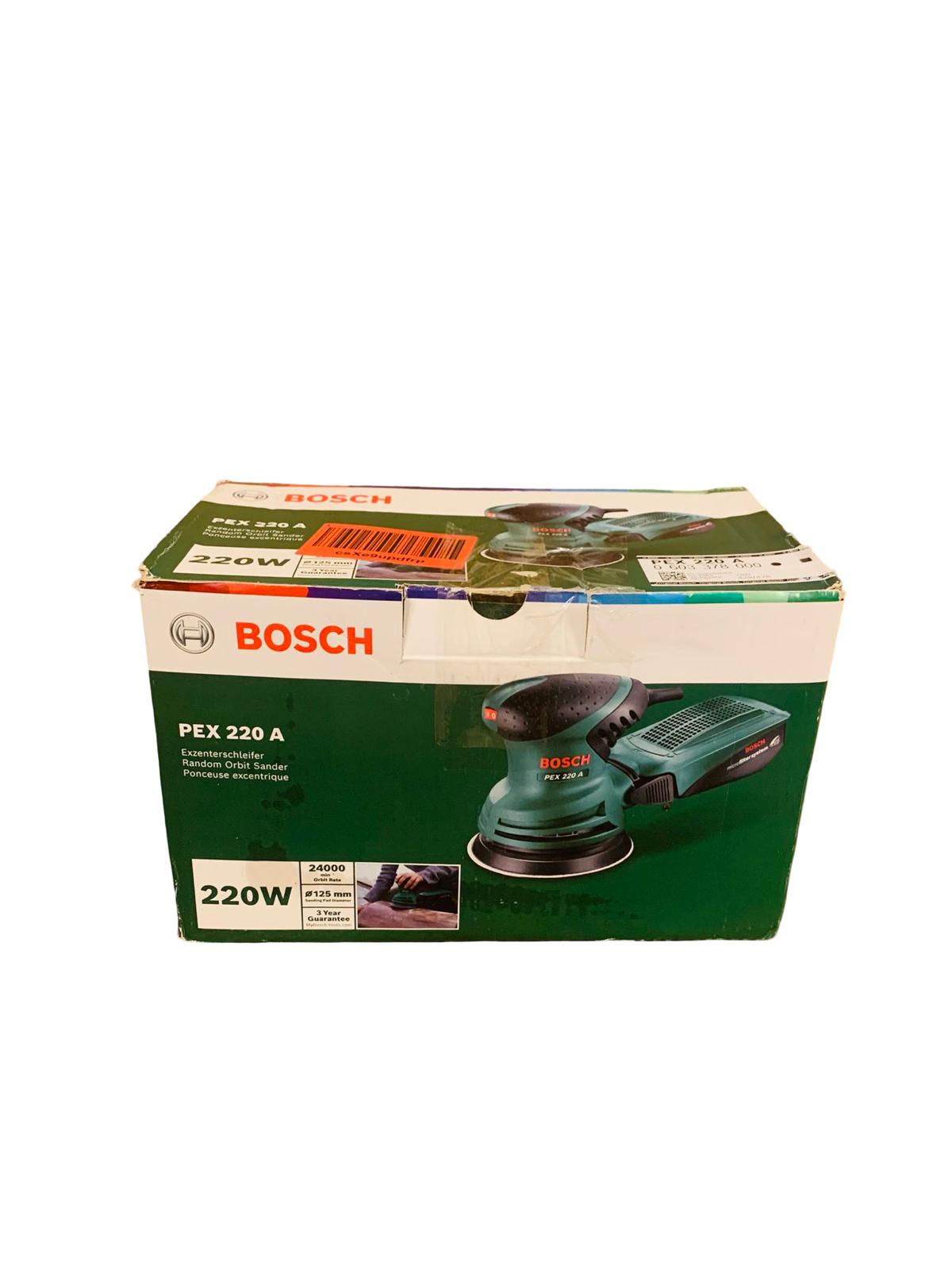 Bosch Exzenterschleifer PEX 220 A 220 Watt mit einem Schleifblatt