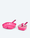 Viereck-Topf & Servierpfanne Kochtopf Bratpfanne Induktion Softtouch-Griffe-4