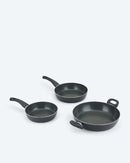 Pfannenset Plus 3tlg Keramikbeschichtung mit Induktionsboden & Soft-Touch-Griffe-2