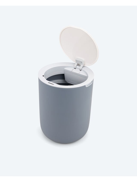 Sensor-Mülleimer automatisches Öffnen & Schließen 8L Fassungsvermögen WC Büro Grau