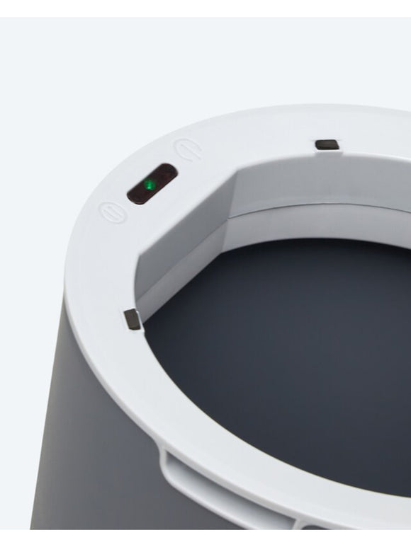 Sensor-Mülleimer automatisches Öffnen & Schließen 8L Fassungsvermögen WC Büro Grau