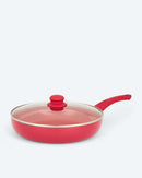 Bratpfanne Pfanne 28 cm mit Glasdeckel Induktion Aluminium mit Soft-Touch-Griff-5