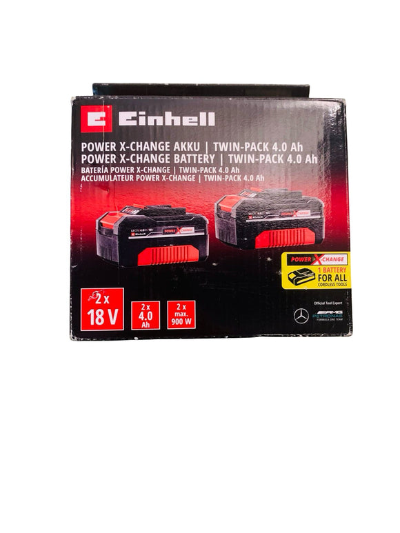 Original Einhell Akku PXC-Twinpack 4,0 Ah Power X-Change Li-Ion 18 V