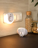 2x Steckdosenlicht mit Bewegungsmelder VDE-Stecker Einstellbar AUTO-Modus 3000K-2