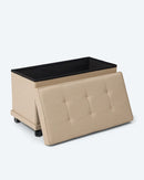 Sitz- und Aufbewahrungsbank Hocker 2-Sitzer Faltbar mit Rollen Traglast 200 kg-2