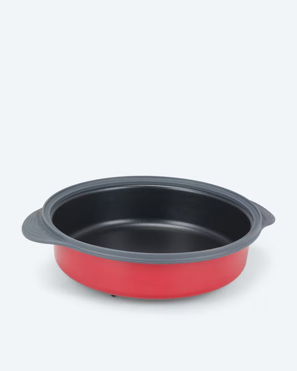 3in1 Mikrowellenkocher Mikrowellen Pfanne Mikrowellengrillpfanne Dunkelrot