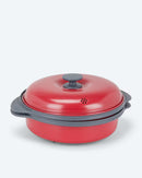3in1 Mikrowellenkocher Mikrowellen Pfanne Mikrowellengrillpfanne Dunkelrot-2