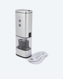 2in1-Akku-Salz- & Pfeffermühle Gewürzmühle mit Ladekabel und Bürste Silber-1