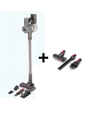 Akku-Staubsauger Handstaubsauger LED-Bodenbürste Touch Display mit Zubehör Set