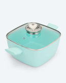 Viereckpfanne mit Aromadeckel Dampfablassfunktion Braten Schmoren Garen Induktion-4