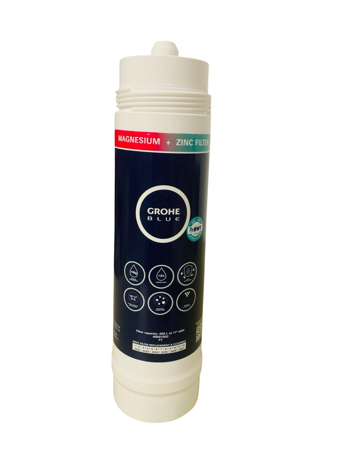 GROHE Blue Austauschfilter Wasserfilter Magnesium + Zink 400L Kapazität 40691002