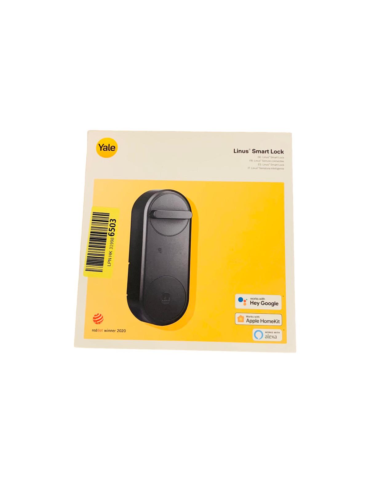 Yale Linus Smart Lock Silber 05/101200/SI Schlüsselloses und sicheres Türschloss