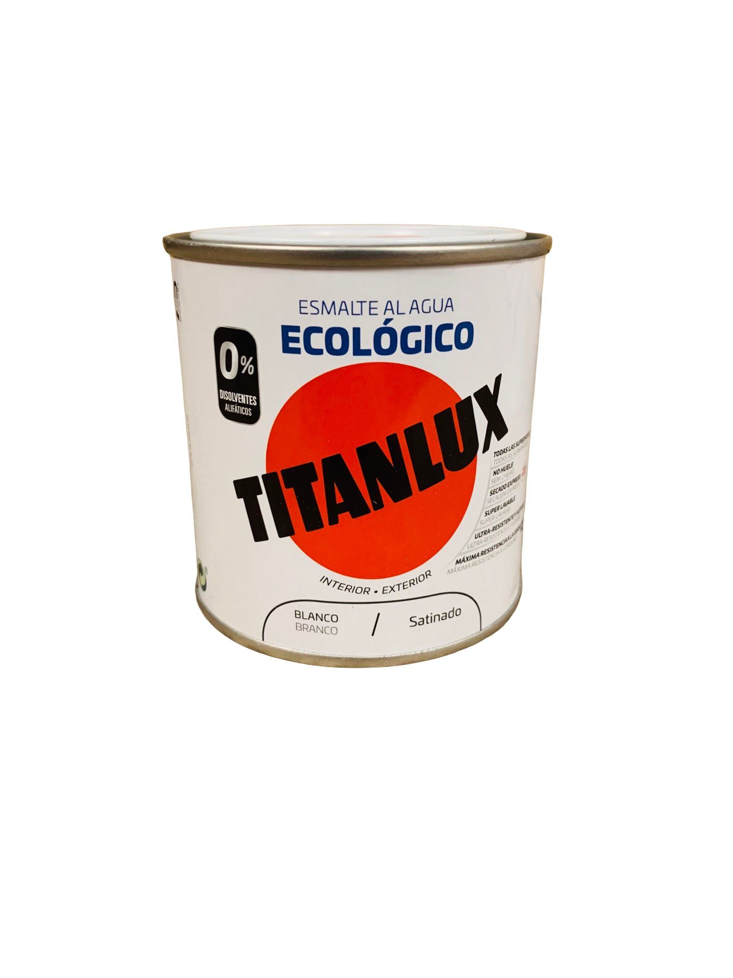 3x Titanlux Ökologische Mehrflächen-Emaillelack auf Wasserbasis Glanz Weiß 250ml