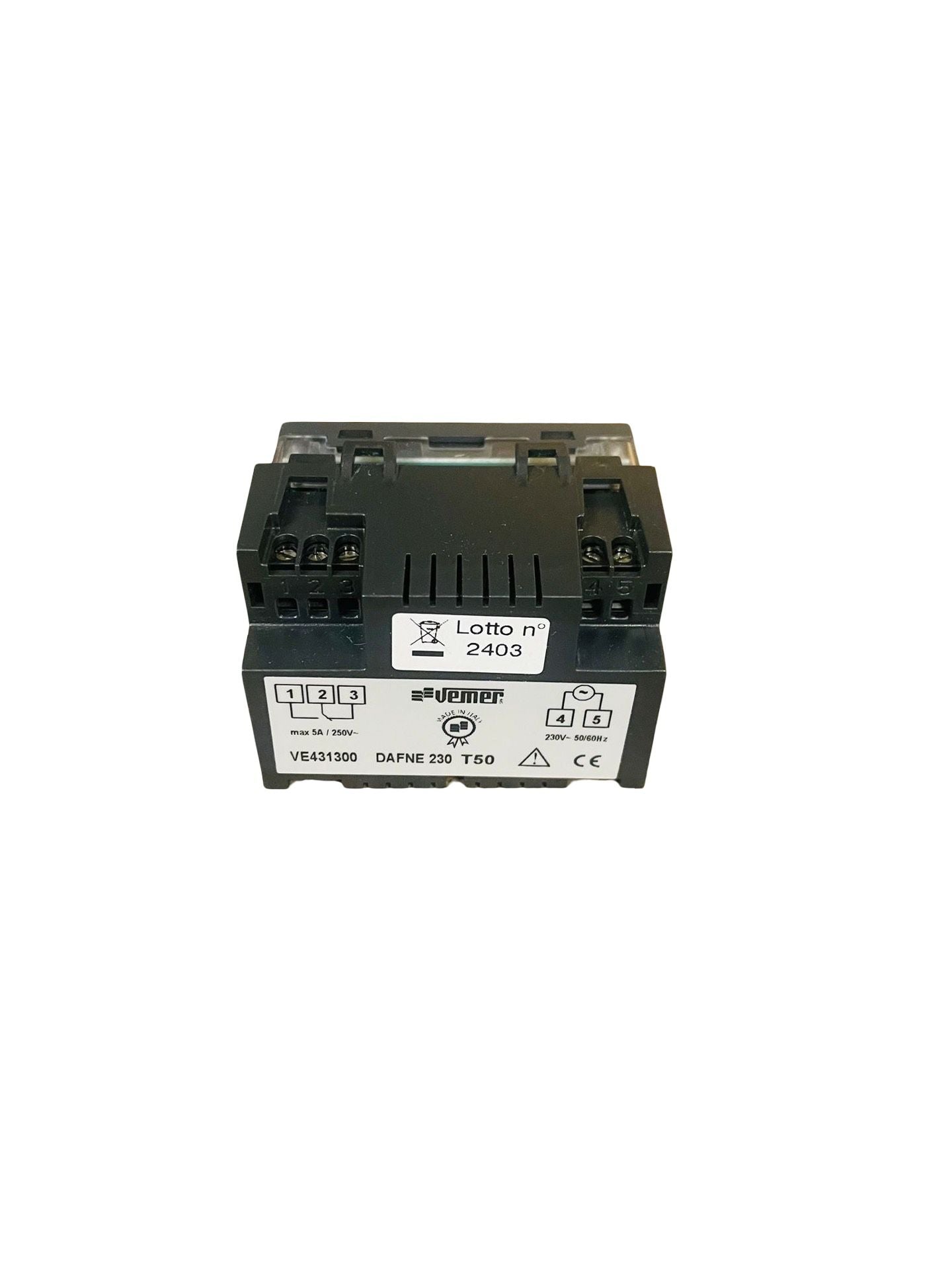 Vemer VE431300 Dafne Einbau-Chronothermostat Anthrazit