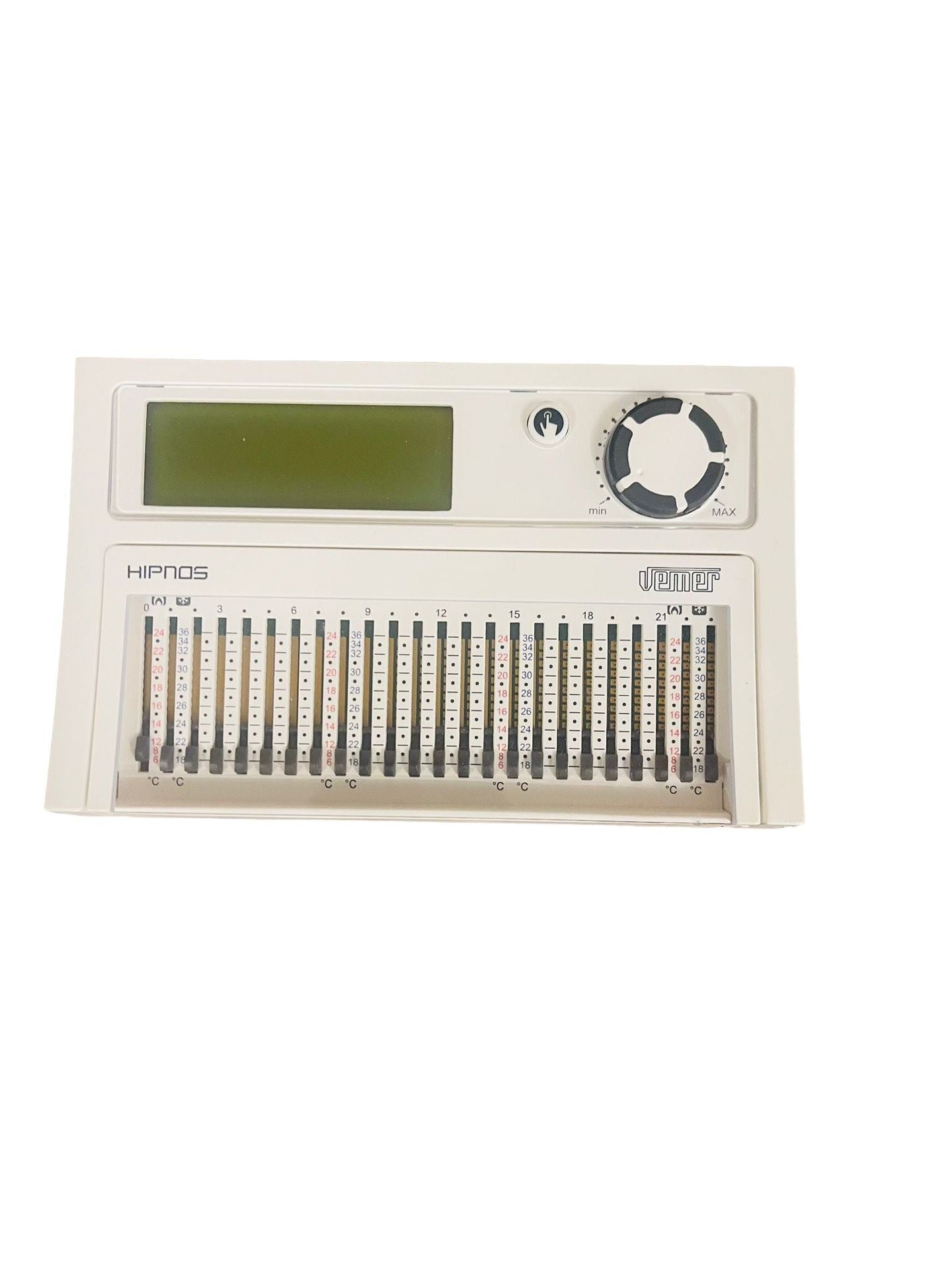 VEMER VE013900 HIPNOS Wandthermostat Tagesprogrammierung Programmierschieber