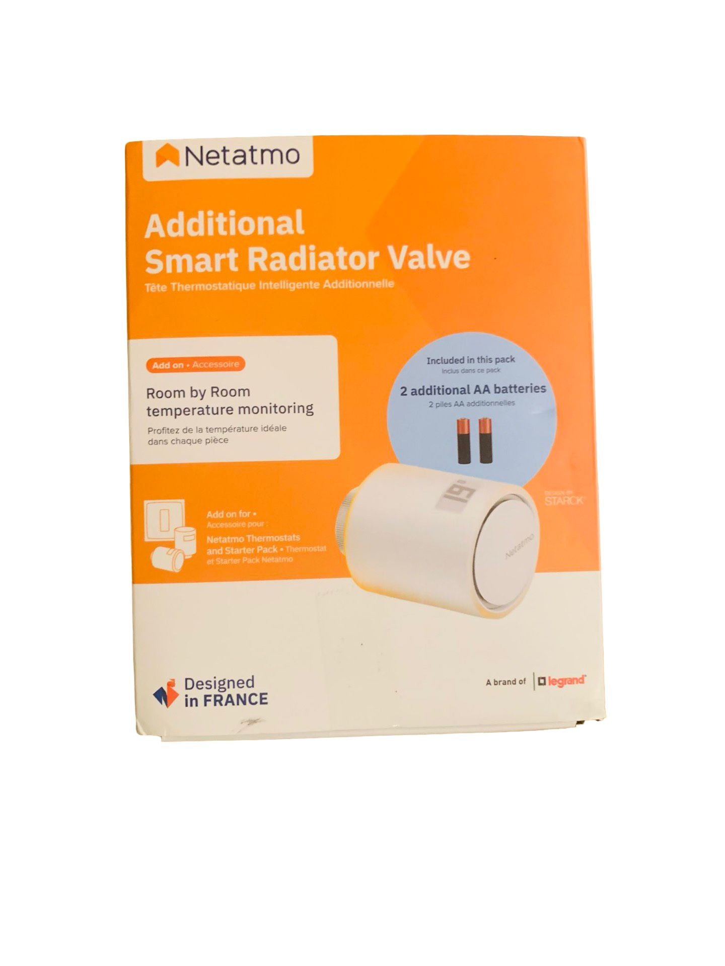 Netatmo Smartes Heizkörperthermostat WLAN Zusatzmodul für Starterpaket NAV-AMZ