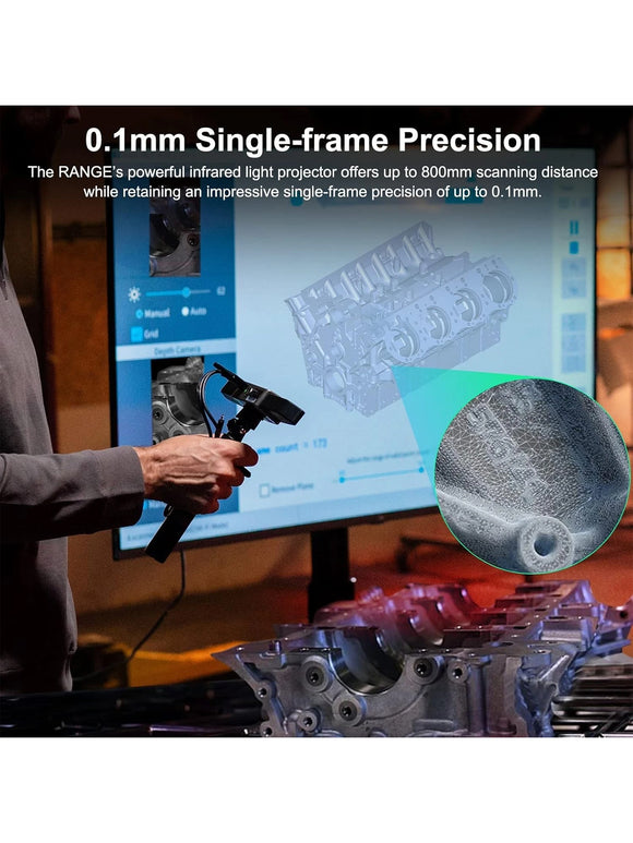 Revopoint Range 3D-Scanner für 3D-DruckTragbarer Modellscanner Vollfarb-3D-Scan