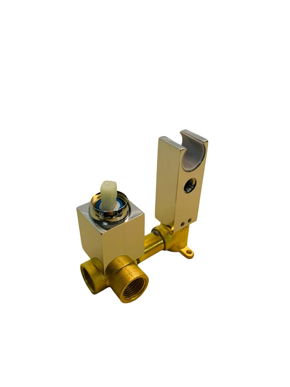 Ibergrif M22011 WC-Bidet Handbrause Set mit Dusche und Halter Unterputz Eckig