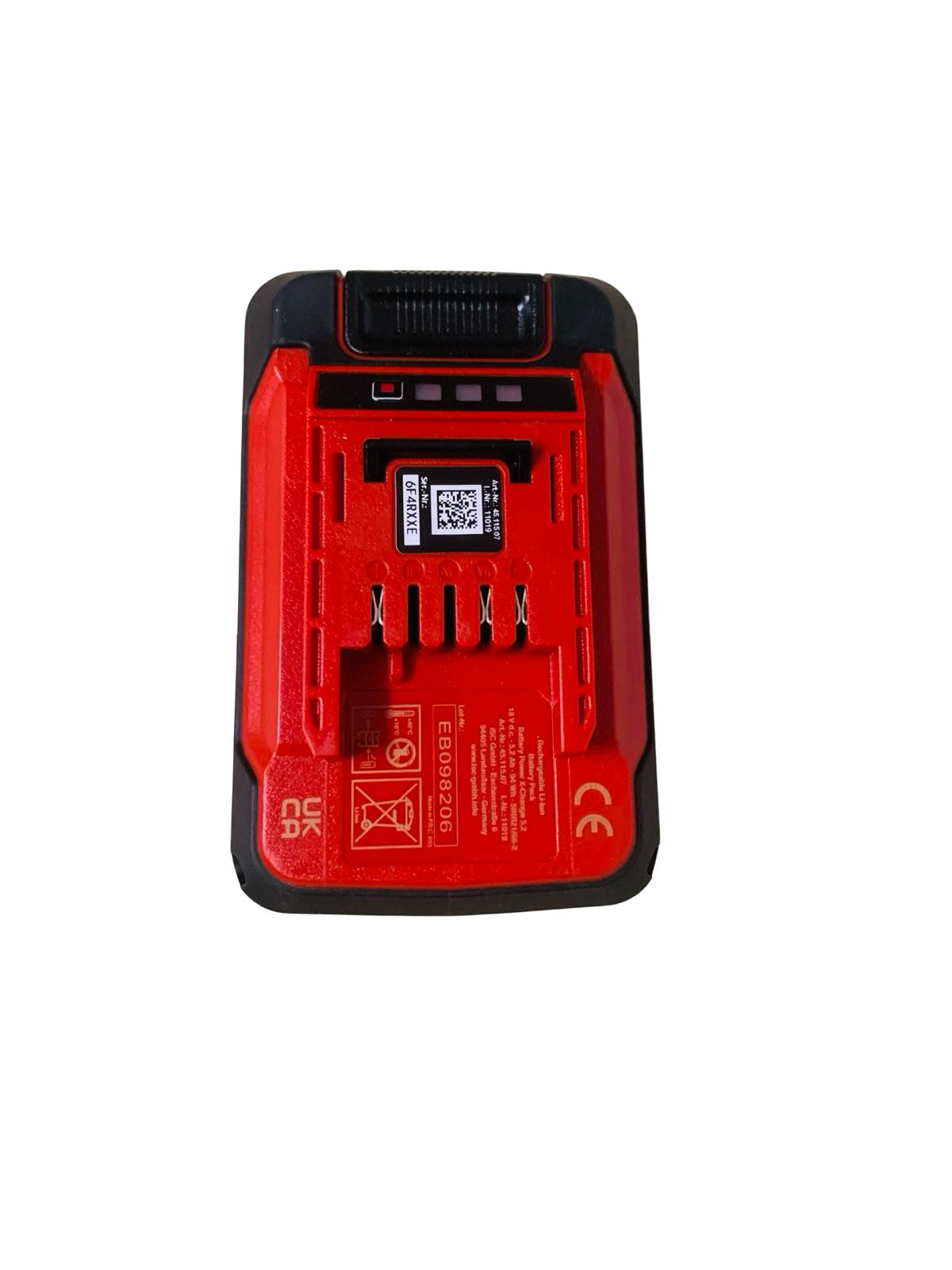 Original Einhell Starter Kit 5,2 Ah Akku und Ladegerät Power X-Change