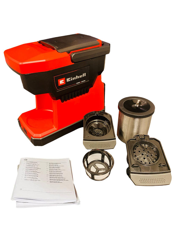Einhell Akku-Kaffeemaschine TE-CF 18 Li-Solo Power X-Change 18V Behälter 240 ml
