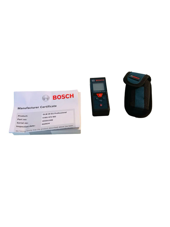 Bosch Professional Laser Entfernungsmesser GLM 40 Messbereich 40 m mit Tasche