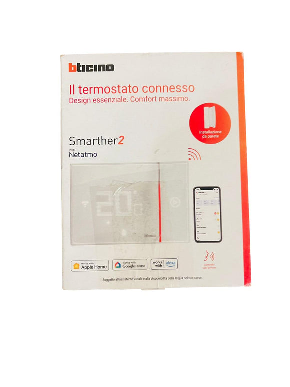 Bticino SXW8002W Smarther2 mit Netatmo Thermostat für Wandkessel programmierbar