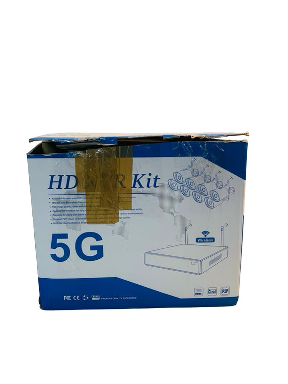 Wireless Full HD Videoüberwachungssystem 8 Kanäle mit 8 Kameras IP-Anschluss