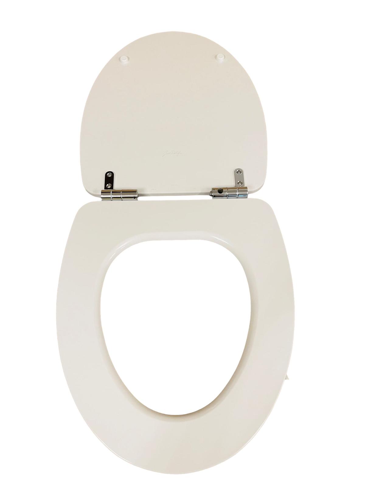 JACOB DELAFON E28940-00 WC Sitz Toilettendeckel Holzsitz Abnehmbare Absenkung