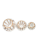 Windlichter aus Glas 3er Set Teelichter 10,5x9 cm 14x12,5 cm 17x15,5 cm-3