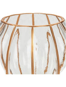 Windlichter aus Glas 3er Set Teelichter 10,5x9 cm 14x12,5 cm 17x15,5 cm-4