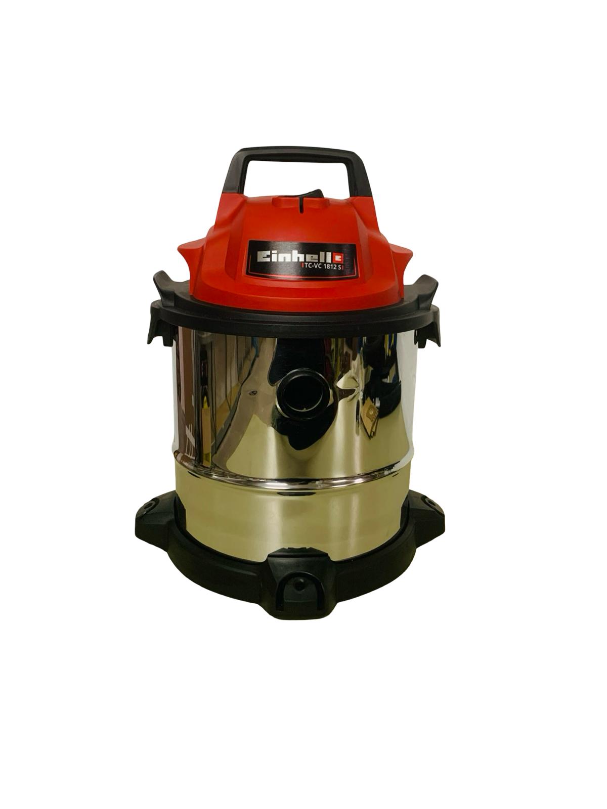 Einhell TC-VC 1812 S Nass-Trockensauger 1250 W mit 12 L Edelstahlbehälter