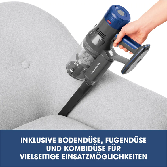 CLEANmaxx 2in1 Akku-Staubsauger Beutellos Kabellos Zyklon Handsauger Auto Tragbar