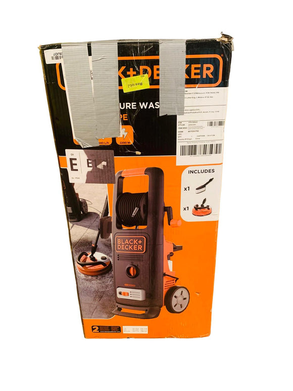 BLACK+DECKER Hochdruckreiniger BXPW2200PE 2200 W 150 bar Patio Cleaner Deluxe