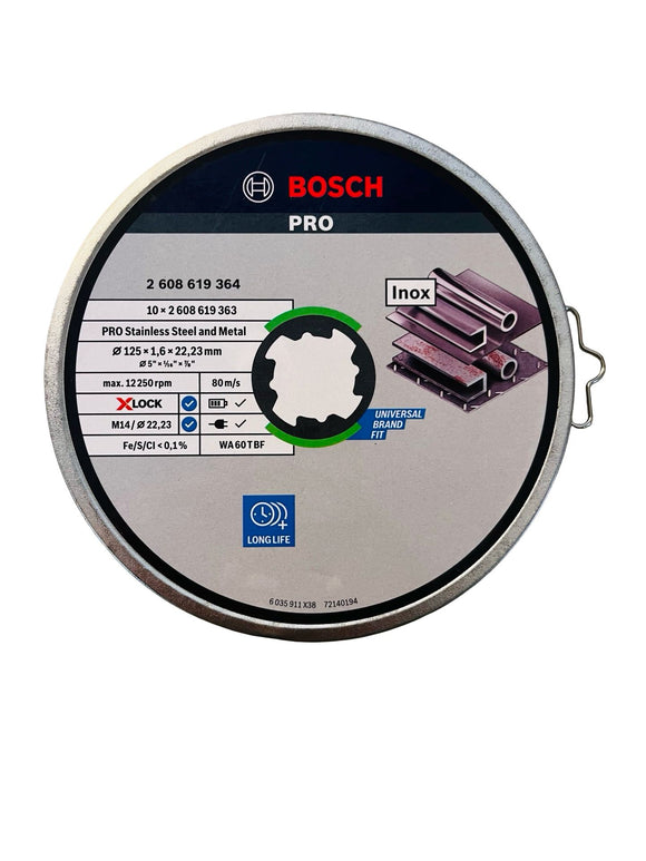 10x Bosch Accessories Trennscheibe 125 mm Set 2608619364 DIY