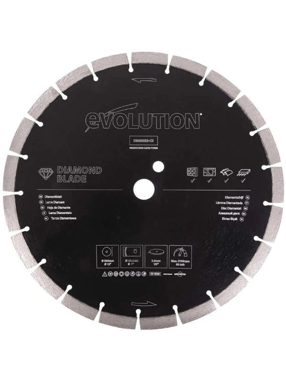 Evolution D300SEG-CS Trennscheibe 300 mm PREMIUM segmentierte Diamantklinge