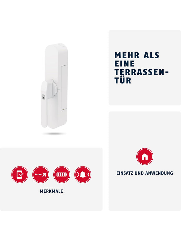 ABUS Fensterantrieb WINTECTO One – Smarter Fenstergriff mit Alarmfunktion AL0089