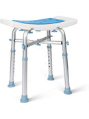 HEAO Duschstuhl Für Senioren Höhenverstellbarer Duschhocker 150 KG Rutschfest-1