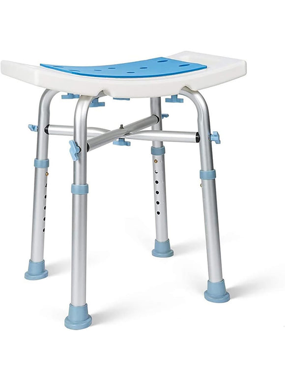 HEAO Duschstuhl Für Senioren Höhenverstellbarer Duschhocker 150 KG Rutschfest